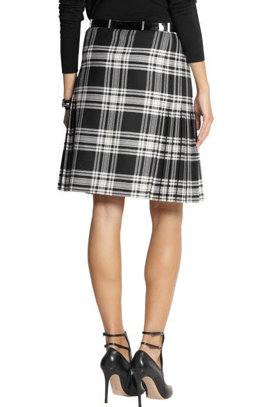 versace plaid skirt|net a porter Versace skirt.